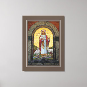 "ICH BIN DIE GUTE SHEPHERD" John 10:11 Mosaikkunst Leinwanddruck