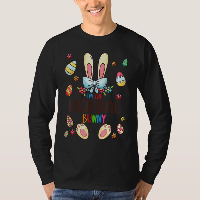 Ich bin die Herbal Bunny Oaster Day Matching Famil T-Shirt (Vorderseite)
