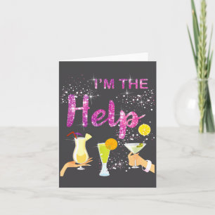 Ich bin die Hilfe. Wenn verloren oder betrunken, b Karte