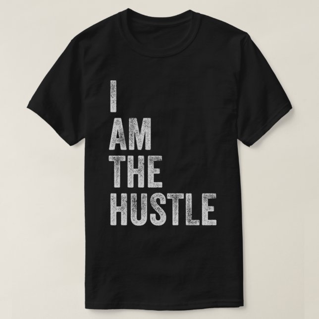 Ich bin die Hustelgeldmotivation Unternehmer Pull T-Shirt (Design vorne)