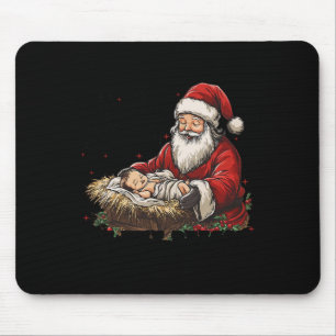 Ich bin die Jahreszeit Weihnachten im Grund Jesus  Mousepad