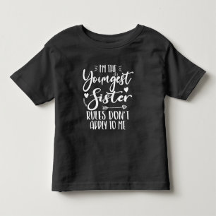 Ich bin die jüngste Schwester Sarcasmus Liebhaber  Kleinkind T-shirt
