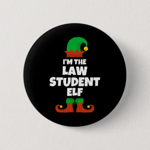 Ich bin die Jurastudentin Elf Familie Pajama Weihn Button