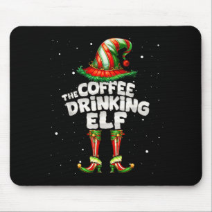Ich bin die Kaffee trinkende Elf-Familie Matching- Mousepad