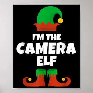 Ich bin die Kamera Elf Familie Pajama Weihnachtsma Poster
