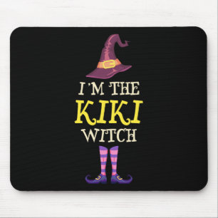 Ich bin die Kiki-Hexenkleider Halloween-Witchy Mousepad