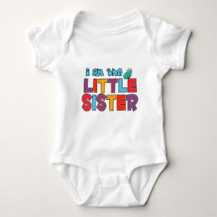 Ich bin die kleine Schwester Butterfly Baby Strampler