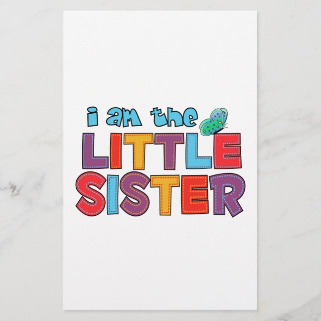 Ich bin die kleine Schwester Butterfly Briefpapier (Vorderseite)