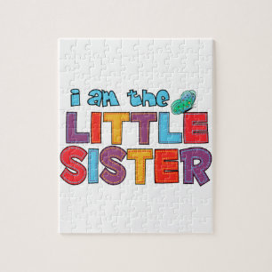 Ich bin die kleine Schwester Butterfly Puzzle