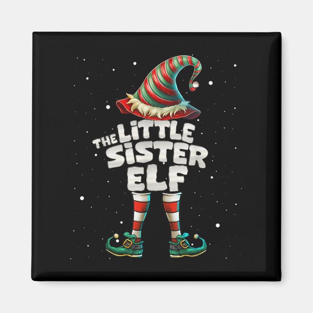 Ich bin die kleine Schwester Elf Familie Matching  Magnet (Vorne)