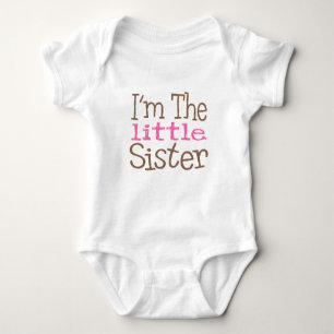 Ich bin die kleine Schwester (pink) Baby Strampler