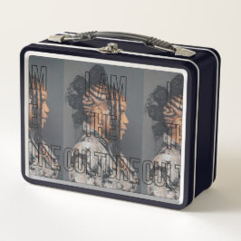 Ich bin die Kulturabteilung Metall Brotdose