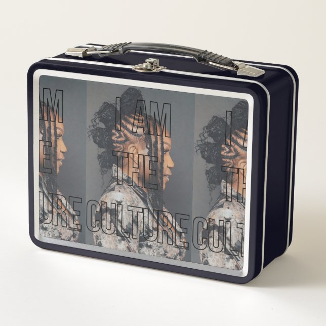 Ich bin die Kulturabteilung Metall Brotdose (Vorderseite)