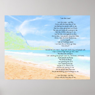 Ich bin die Küste Poster