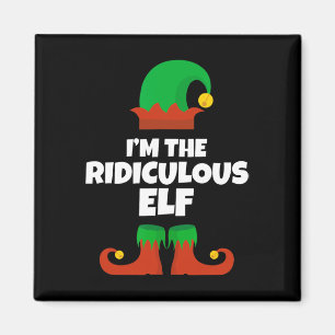 Ich bin die lächerliche Elf-Familie-Pyjama-Weihnac Magnet