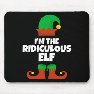 Ich bin die lächerliche Elf-Familie-Pyjama-Weihnac Mousepad
