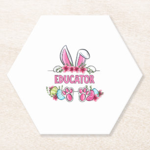 Ich bin die Lehrerin Bunny Ostertag Rabbit Untersetzer