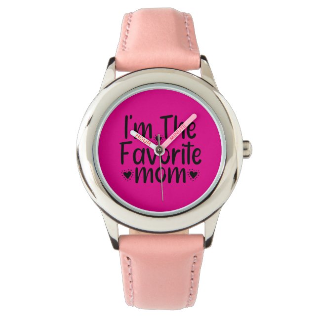 Ich bin die Lieblingsmutter Armbanduhr (Vorderseite)