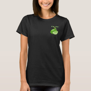 Ich bin die Limette, Lustiges passendes Paar-Set T-Shirt