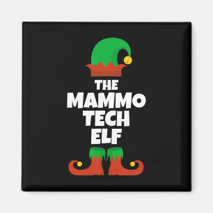 Ich bin die Mammo Tech Elf Familie Pajama Weihnach Magnet