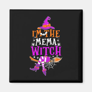 Ich bin die Mema Witch Fun Halloween Familie Match Magnet