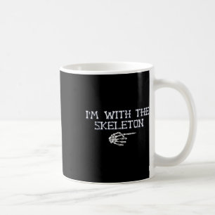 Ich bin die mit Skeleton Halloween Kostümpaare Ma Kaffeetasse