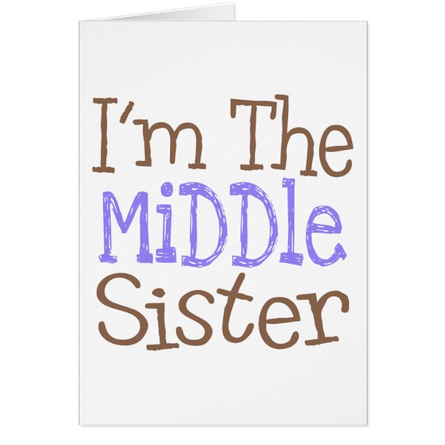 Ich bin die mittlere Schwester (lila) (Vorne)