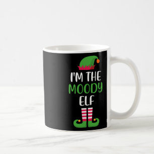 Ich bin die Moody Elf Weihnachts Matching Familie Kaffeetasse