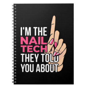 Ich bin die Nageltechnik Notizblock