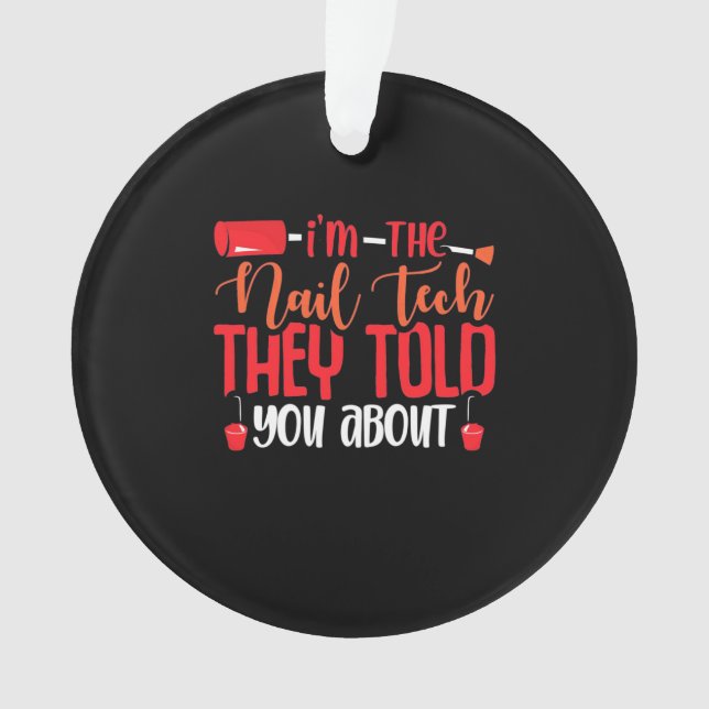 Ich bin die Nageltechnik Ornament (Vorderseite)