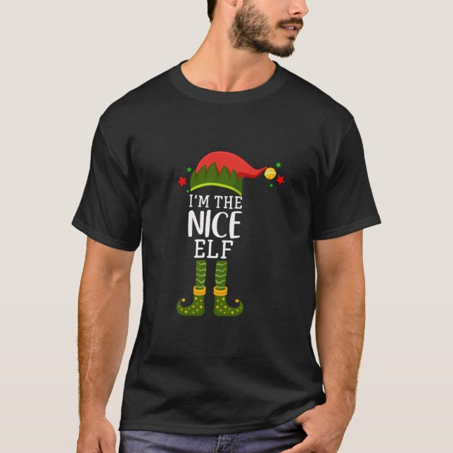 Ich bin die "Nice Elf Funny Group", die Weihnachts T-Shirt (Vorderseite)