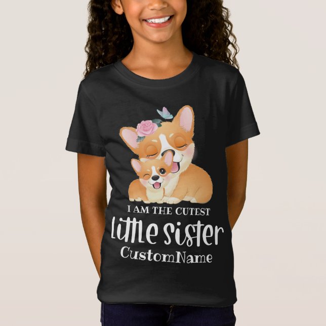Ich bin die Niedliche kleine Schwester Niedlich Co T-Shirt (Vorderseite)