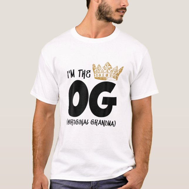 Ich bin die OG Original Oma Notorous One First Bi T-Shirt (Vorderseite)