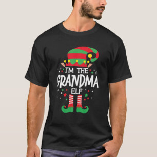 Ich bin die Oma-Elf-Familiengruppe, die Christma p T-Shirt