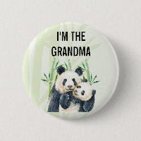 Ich bin die Oma Niedlich Watercolor Panda Bears
