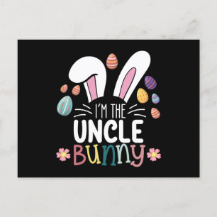 Ich bin die Onkel-Bunny-Osterfamilie, die passt Postkarte