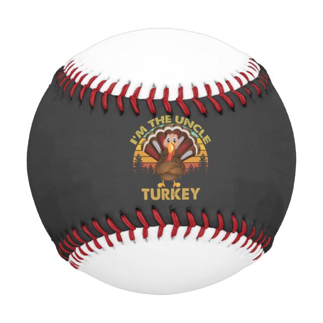 Ich bin die Onkel Türkei Familie Matching Erntedan Baseball (Vorderseite)