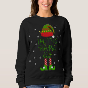 Ich bin die Papa Elf Funny Group Familie Weihnacht Sweatshirt