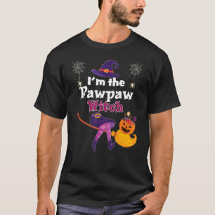 Ich bin die Pawpaw Hexe Broom Pumpkin Candy Famili T-Shirt