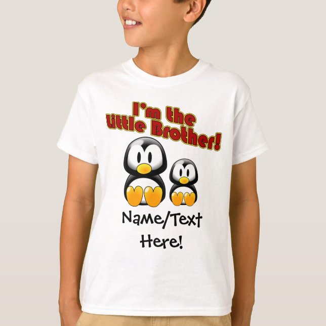 Ich bin die Pinguine des kleinen Bruder-2 T-Shirt (Vorderseite)