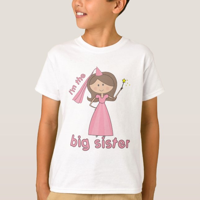 ich bin die Prinzessin der großen Schwester T-Shirt (Vorderseite)