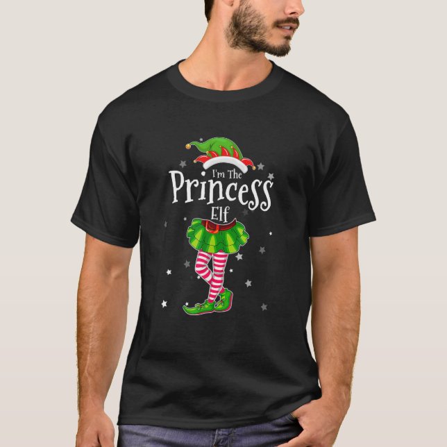 Ich bin die Prinzessin Elf T Shirt, die Weihnachts T-Shirt (Vorderseite)