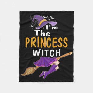 Ich bin die Prinzessin Hexe T Shirt Halloween Matc Fleecedecke