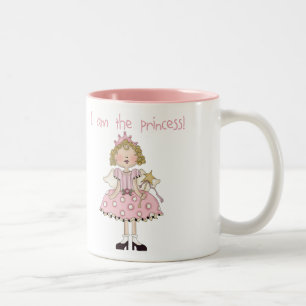 Ich bin die Prinzessin Zweifarbige Tasse