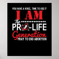 Ich bin die Pro-Life-Generation wird Abtreibung be