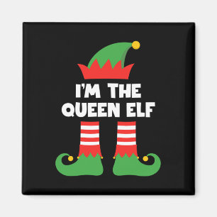 Ich bin die Queen Elf Funny Xmas Matching Family G Magnet
