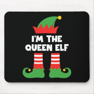 Ich bin die Queen Elf Funny Xmas Matching Family G Mousepad