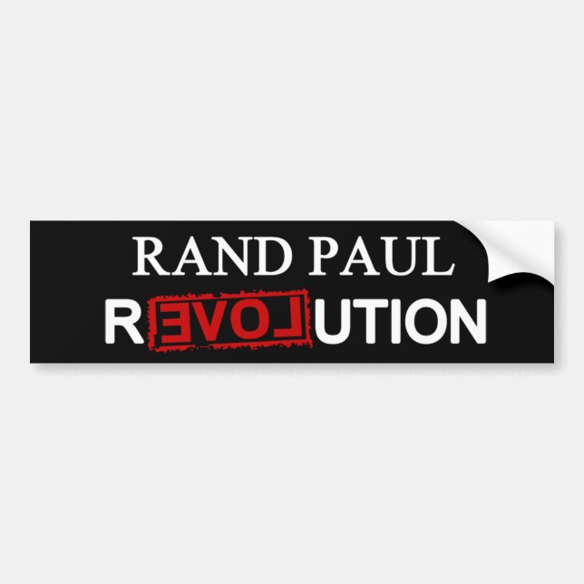 Ich bin die Rand Paul Revolution Autoaufkleber (Vorne)