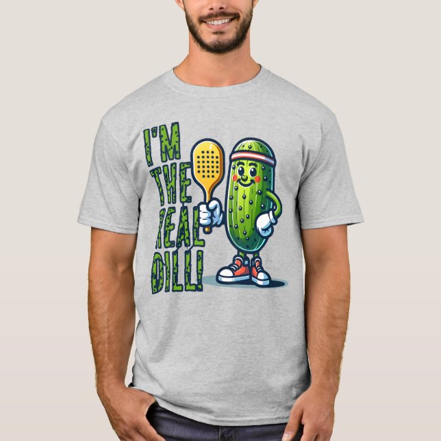 ICH BIN DIE REALE DILL PICKLEBALL FUNNY SPORTY MAS T-Shirt (Vorderseite)