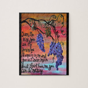 Ich bin die Rebe John 15 5 Puzzle